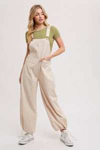 Carrie Cargo Drawstring Overalls