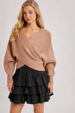 Load image into Gallery viewer, Kendall faux suede ruffle skirt (black)
