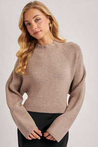 Sierra Bow Knit Sweater (taupe)