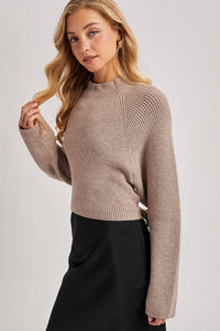 Sierra Bow Knit Sweater (taupe)