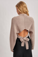 Load image into Gallery viewer, Sierra Bow Knit Sweater (taupe)
