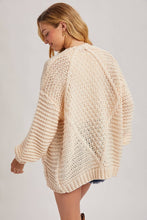 Load image into Gallery viewer, Maisie cable knit cardigan (cream)
