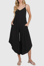 Load image into Gallery viewer, Black tie-back jumpsuit
