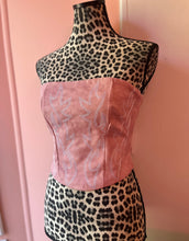 Load image into Gallery viewer, Pink Boot Stitch Corset Top
