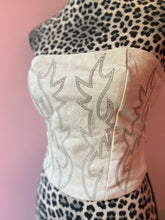 Load image into Gallery viewer, Ivory Boot Stitch Corset Top
