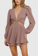 Load image into Gallery viewer, Mocha cut-out romper
