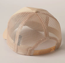 Load image into Gallery viewer, Howdy Darlin&#39; Beige Embroidered Mesh Back Trucker Cap
