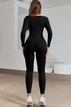 Load image into Gallery viewer, Black Ruched Catsuit
