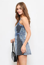 Load image into Gallery viewer, Two tone denim dress
