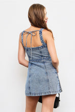 Load image into Gallery viewer, Two tone denim dress
