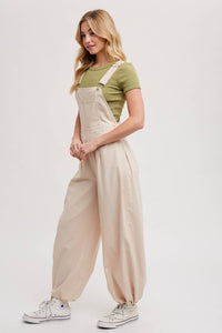 Carrie Cargo Drawstring Overalls