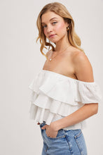 Load image into Gallery viewer, Amy tiered crop top
