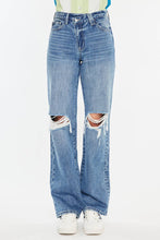 Load image into Gallery viewer, Tessa 90’s high rise criss cross straight jeans
