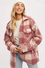 Load image into Gallery viewer, Dolly plaid brushed flannel Shacket
