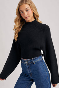 Sierra Bow Knit Sweater (black)