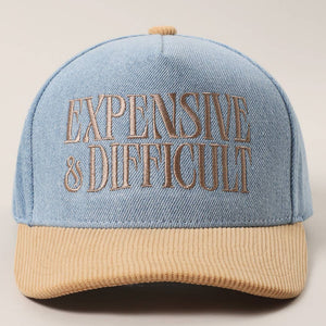 Expensive & Difficult Denim Corduroy Trucker Hat