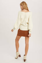 Load image into Gallery viewer, Maribel cross knit sweater (Ruby)
