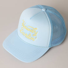 Load image into Gallery viewer, Howdy Darlin' Pink Embroidered Mesh Back Trucker Cap

