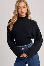 Load image into Gallery viewer, Sierra Bow Knit Sweater (black)
