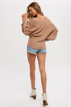 Load image into Gallery viewer, Maribel cross knit sweater (Ruby)
