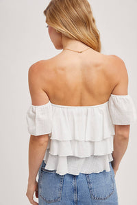 Amy tiered crop top