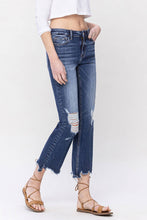 Load image into Gallery viewer, Dakota mid rise distressed crop flare jean
