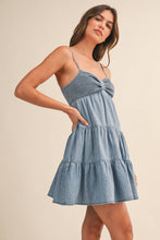 Load image into Gallery viewer, Katy Smocked Denim Dress
