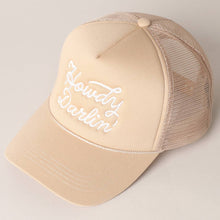 Load image into Gallery viewer, Howdy Darlin' Pink Embroidered Mesh Back Trucker Cap
