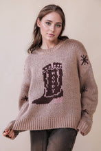 Load image into Gallery viewer, Shania Boot Knit Sweater (brown)
