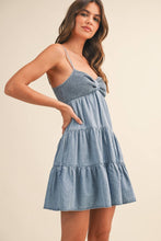 Load image into Gallery viewer, Katy Smocked Denim Dress
