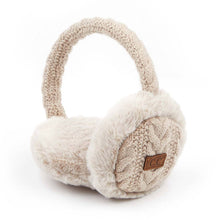 Load image into Gallery viewer, Cable Knitted Faux Fur Ear Muffs
