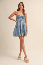 Load image into Gallery viewer, Katy Smocked Denim Dress
