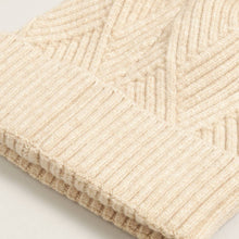 Load image into Gallery viewer, Heather Cuff Beanie with Pom-Pom (beige)
