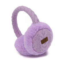 Load image into Gallery viewer, Cable Knitted Faux Fur Ear Muffs
