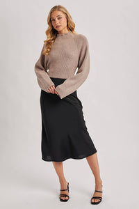Sierra Bow Knit Sweater (taupe)