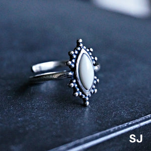 Kal white agate ring * Limited Edition*