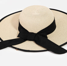 Load image into Gallery viewer, Straw Ribbon Strap Sun Hat

